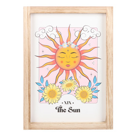 ##The Sun Celestial Dreams Wooden Framed Wall Print