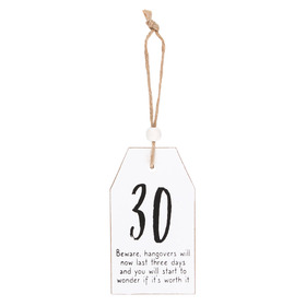 ##30 Milestone Birthday Hanging Sentiment MDF Sign