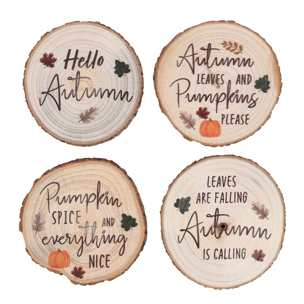 Hello Autumn MDF Coaster Set