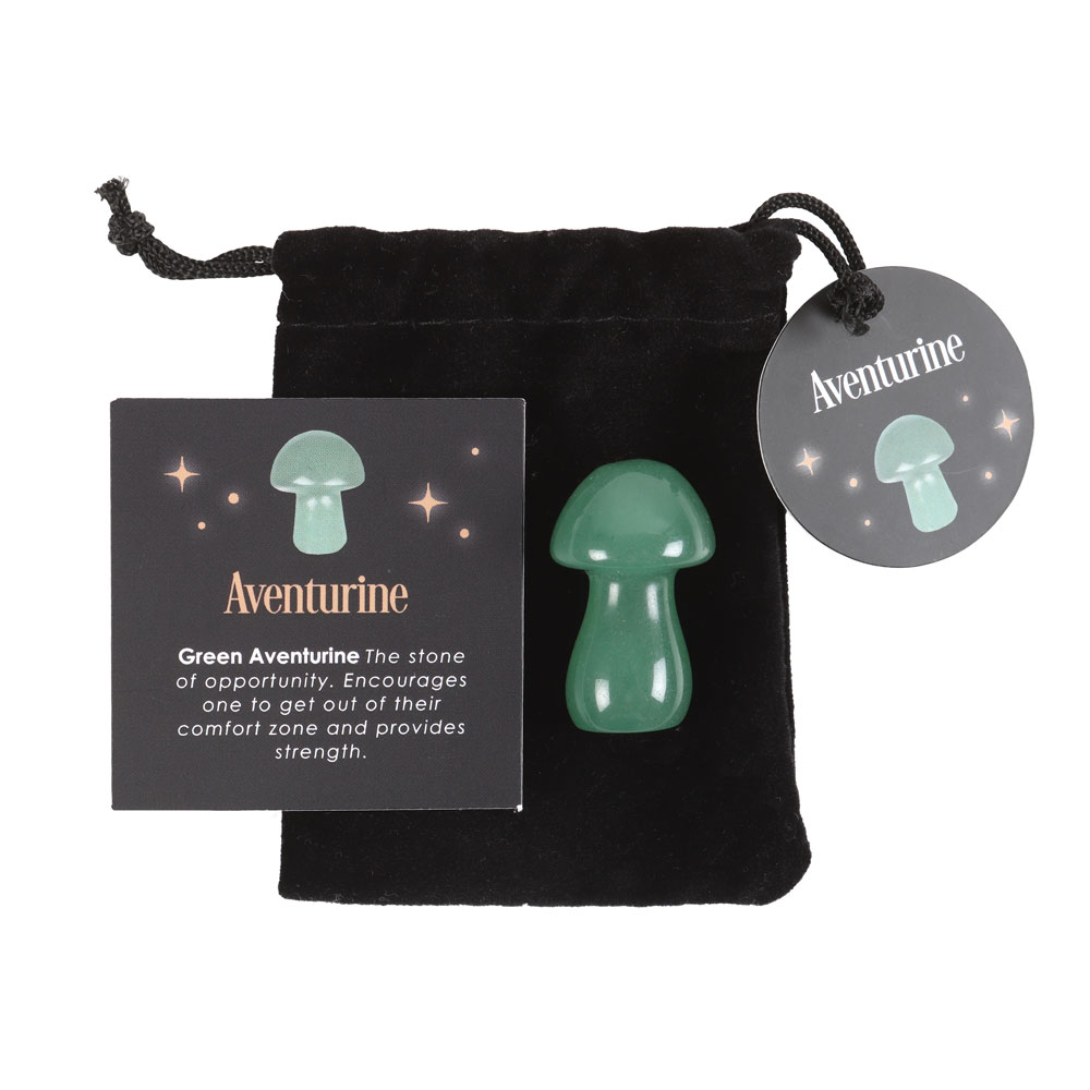 Aventurine Magical Crystal Mushroom