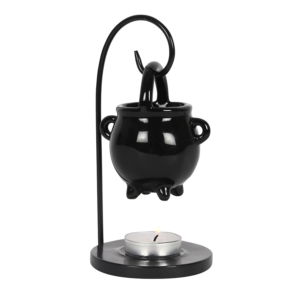 Hanging Ceramic Cauldron on Metal Base Oil Burner