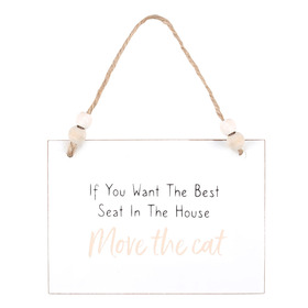 ##Move The Cat Hanging MDF Sign