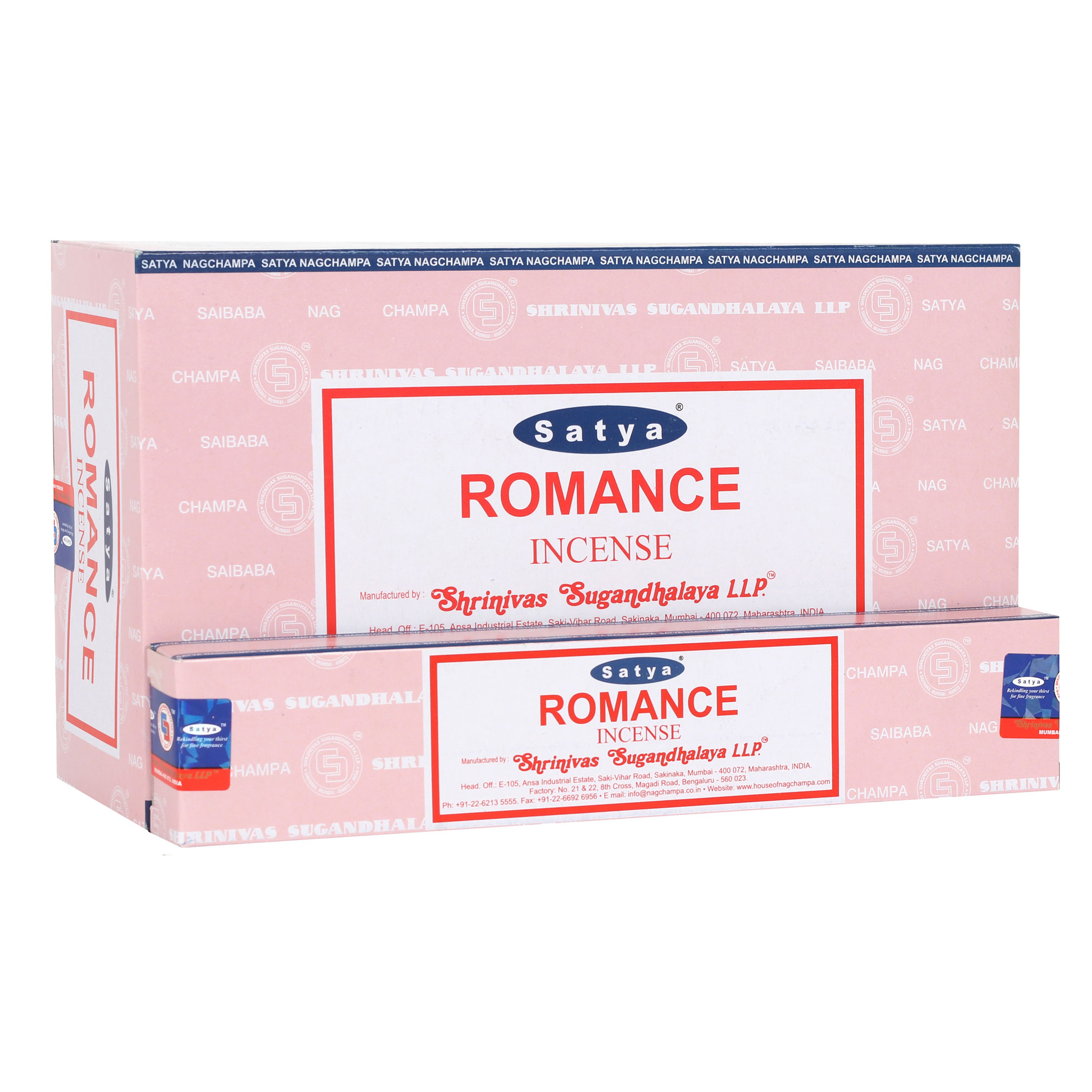 *Set of 12 Romance Incense by Satya