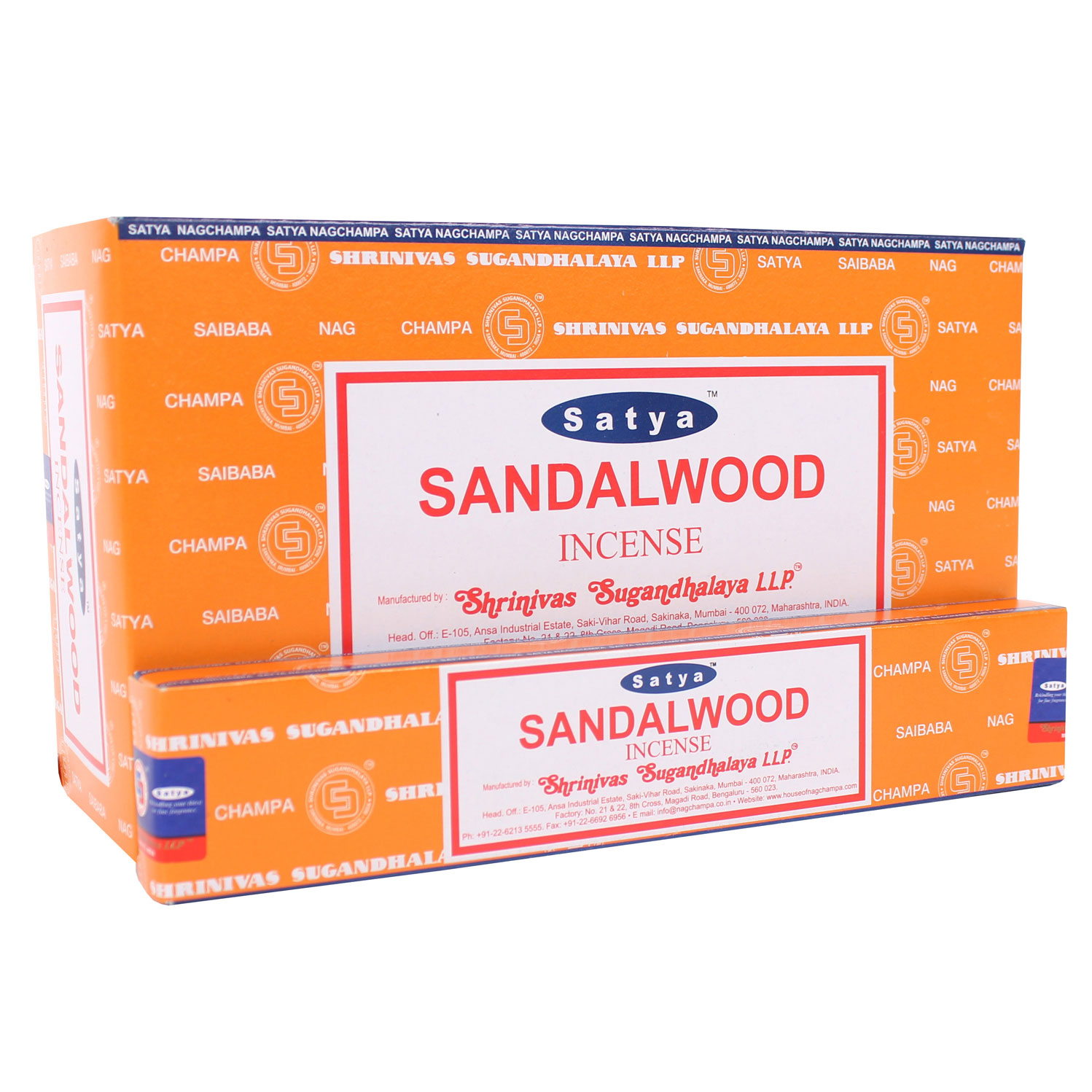 *Set of 12 Sandalwood Incense by Satya