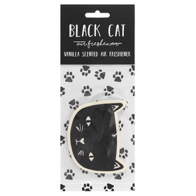 ##Black Cat Fragranced Cardboard Air Freshener