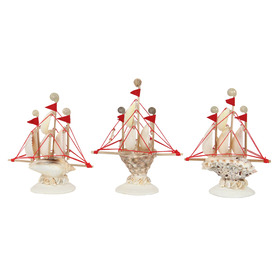 ##*Mini Shell Galleon Ship Ornament